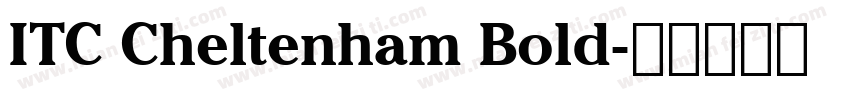 ITC Cheltenham Bold字体转换